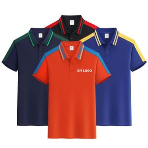 เสื้อโปโลผู้ชายผ้าโพลีเอสเตอร์คอตตอน พิมพ์ลายเต็มตัว ขายส่ง ระบายอากาศได้ดี คุณภาพสูง ปักโลโก้ตามสั่ง - Product Image 1