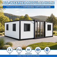 Maison modulaire préfabriquée de 20 pieds à deux chambres, prête à l'emploi, type « Granny Flat », extensible, en conteneur