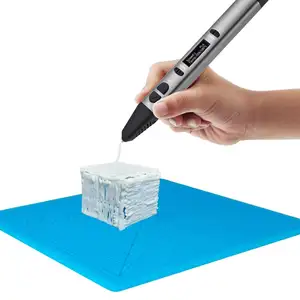 placa de caneta aniversário Suppliers-Multi Purpose 3D Pen Modelo de Impressão Tapete de Silicone Macio 3D Modelos de Desenho Placa de Cópia com Fingerstalls