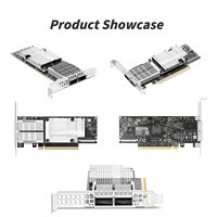 Carte adaptateur double port QSFP112 PCIe 5.0 X16 NVIDIA Connect X-7 MCX755106AS-HEAT 200GbE NDR200 pour IA et HPC (vente en gros)