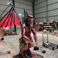 Monstre animatronique réaliste pour maison d'horreur, démon, accessoires d'Halloween pour centres commerciaux et parcs d'aventure, usage intérieur