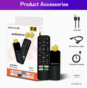 Dispositivo de TV Ultra HD 4K Xuper con Android Allwinner H313 MX10 K9 Mini Home Quad Core 2.4/5G Wifi Dual - Product Image 4