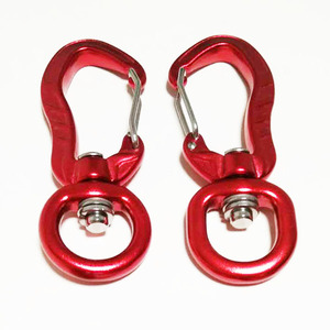 360 Degree Rotatable Spinner Spring Load swivel carabiner Clips