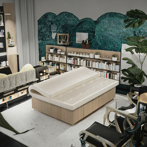 Chất lượng cao Kích thước duy nhất chỉnh hình cao su bọt Nệm tự nhiên nảy tính năng thiết kế hiện đại cho nhà hoặc bệnh viện sử dụng - Product Image 3