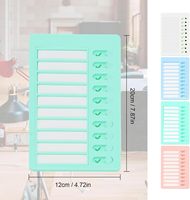 Tableau des tâches pour enfants coloré, réutilisable, en plastique, avec glissière, planificateur quotidien portable, tableau de contrôle avec logo personnalisé