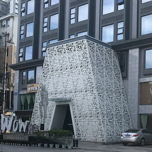 Laser cắt trang trí nhôm mặt tiền Bảng điều khiển tường tấm ốp kim loại chế tạo sản phẩm - Product Image 5