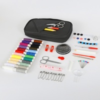 Usine directe 108 pièces Kit d'accessoires de couture Portable maison boîte à coudre ensemble outils de stockage en plastique pour couture cuir couture