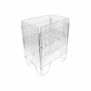 Jaula Metálica de 41x60x75 cm con Base de Rejilla para Almacenamiento de Mascotas - Product Image 2