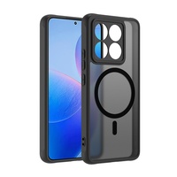 Étui de téléphone magnétique à effet peau POCO X8 Pro DIY pour Redmi Note15 Pro Coque rigide TPU+PC Housse de protection