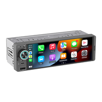 Estéreo para Auto de 6.28 Pulgadas 1 Din, Reproductor MP5 para Auto con Pantalla Táctil, Carplay, Android Auto, Radio, Compatible con Carga Rápida