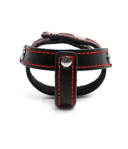 Cincin <span class=keywords><strong>Penis</strong></span> Kulit SM untuk Pria, Cincin <span class=keywords><strong>Penis</strong></span> yang Dapat Disesuaikan, Tali Pengikat JJ, Pemisah Skrotum, Cincin <span class=keywords><strong>Penis</strong></span> - Product Image 6