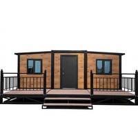 Maison conteneur pliable portable de haute qualité à 2 chambres, garantie 5 ans, design moderne du milieu du siècle pour utilisation en supermarché, 40 pieds