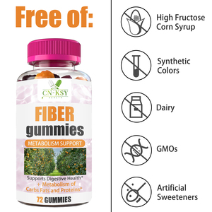 Gomitas de Fibra Soluble de Marca Propia con Vitamina <span class=keywords><strong>E</strong></span>, Inulina y Ácido Pantoténico, Suplemento Dietético para Apoyar la Salud Digestiva - Product Image 3