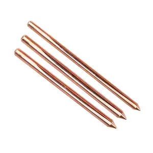 10 ft copper clad steel threaded grounding rods UL certification earthing rods manufacturer