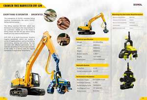 Machines à couper les arbres XUVOL XVF-600HP Rotation continue à 360 degrés Tête d'excavatrice et de récolte forestière de 20 à 25 tonnes - Product Image 5