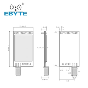 Ebyte ODM E34-2G4D20D nRF24L01 nRF24L01P 20dBm โมดูลไร้สาย Rf ฟูลดูเพล็กซ์ UART ระยะไกล 2 กม. 2.4GHz เครื่องส่งสัญญาณและตัวรับสัญญาณ - Product Image 4