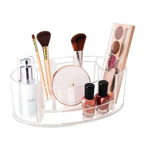Marvelous Design Acrylic Box For Cosmetics Perfumes And <b>Makeup</b> Brushes <b>Holder</b> With Exclusive Quality - Product Image 1