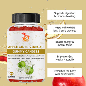 Gomitas de Vinagre de Sidra de Manzana de Marca Privada OEM con Vitamina B12 y Folato para Supresión del Apetito y Apoyo a la Pérdida de Peso - Product Image 5