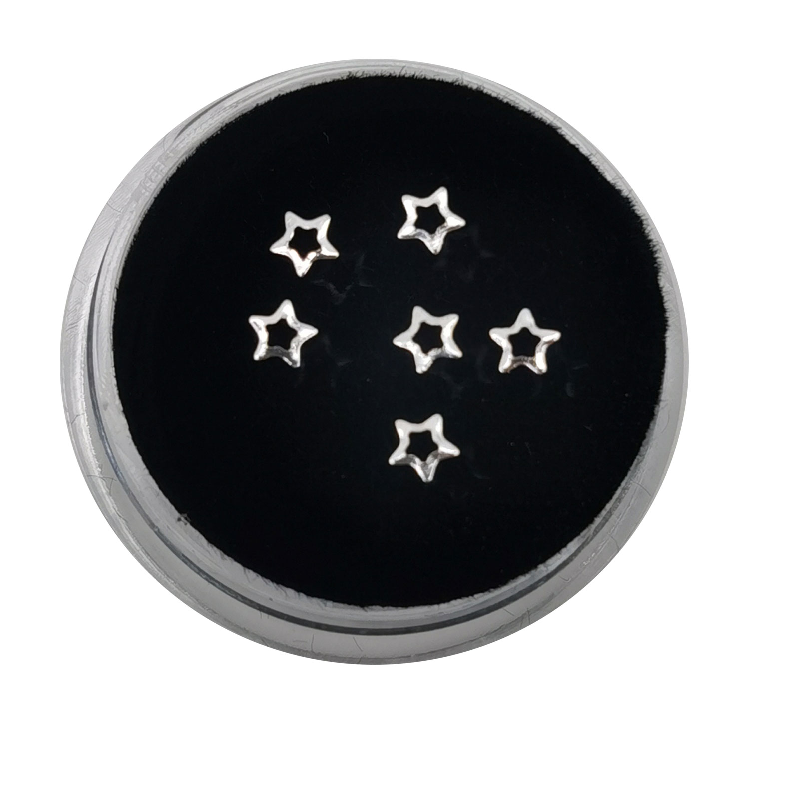 Estrella de 5 puntas pequeña plateada