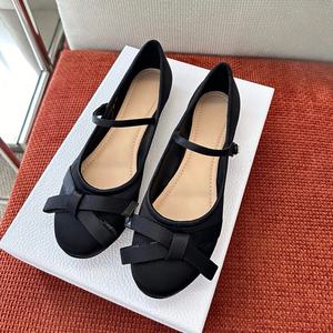 Zapatos Planos de Diseño de Alta Calidad para Mujer, Negros, Elegantes, con Punta Cerrada, Amortiguación, a la Moda - Product Image 1