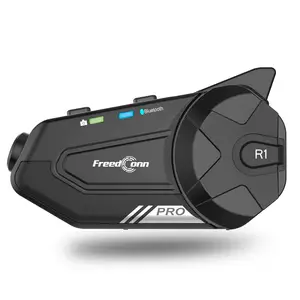 Freedconn R1 Pro 2k Camera Helmet Bluetooth intercom for motorcycle