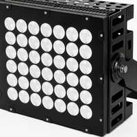 Projecteur de scène LED RVB/RVBW DMX 512 programmable, étanche IP65, 300W/400W, à intensité variable, avec télécommande, pour mariages