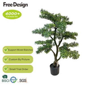 Planta simulada plástica plástica do buxo da árvore do <span class=keywords><strong>Topiary</strong></span> do toque real para a decoração do jardim e do shopping - Product Image 2
