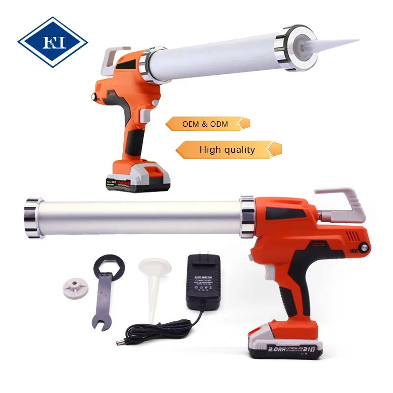 Pistola de calafateo eléctrica para coche, sellador de pegamento acrílico de silicona pu, dual, inalámbrico
