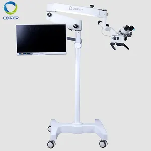 Estomatología dental cirugía oral maxilofacial estéreo microscopio quirúrgico similar precios con cámara CCD lente de zoom 510 6A