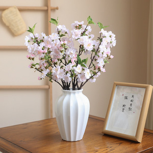 Fleurs artificielles quantité minimale de commande bas pour la décoration intérieure Arrangement floral de fleurs de pêcher décor de mariage Faux fleurs Arrangement floral bricolage - Product Image 6