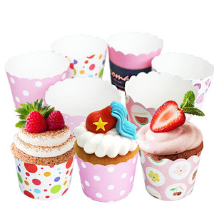 Cupcake Paper Cups <b>Baking</b> Muffin Liners Oven Safe 50 Pieces Small Size <b>Silicone</b> Coated - Product Image 2