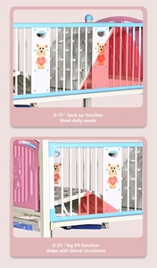 Cama de Hospital Manual de Una Función para Niños y Bebés, Fabricada en ABS - Product Image 6