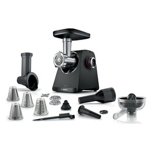 Hachoir à viande électrique série 4 MultiPower MFWS450B 500W Noir et Argent, Robot culinaire pour la maison ou l'occasion de voyage - Product Image 1