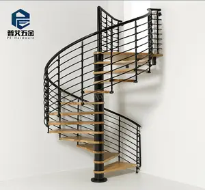 indoor spiral steel staircase design