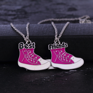 Collier pendentif en alliage de zinc Cœur d'amour et tasse à café pour femmes et couples - Bijoux tendance pour anniversaire - Product Image 2