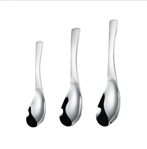 Cuchara de Sopa de Acero Inoxidable para Niños, Hogar y Restaurantes, Fondo Plano, Gran Capacidad, Cuchara para Postre, Buffet Chino, Cafetería, Espátula DFT18 - Product Image 2