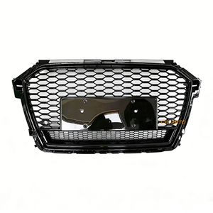 Griglia per auto di alta qualità RS1 a nido d'ape stile griglia paraurti anteriore con telaio inferiore per <span class=keywords><strong>Audi</strong></span> <span class=keywords><strong>A1</strong></span> 8X S1 LCI 2016 2017 2018 - Product Image 1