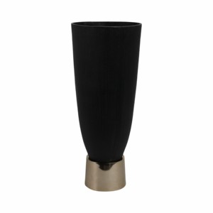 Vaso in Metallo Allungato con Silhouette Affusolata, Vaso Decorativo per Fiori per Soggiorno e Ufficio, Elemento d'Arredo per la Casa - Product Image 4