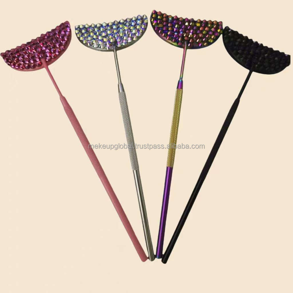 Bling crescent lash mirror