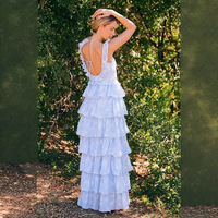 Robe de plage d'été élégante à fleurs sur mesure OEM, style italien, longueur ras du sol, pour usage quotidien, fabrication en usine