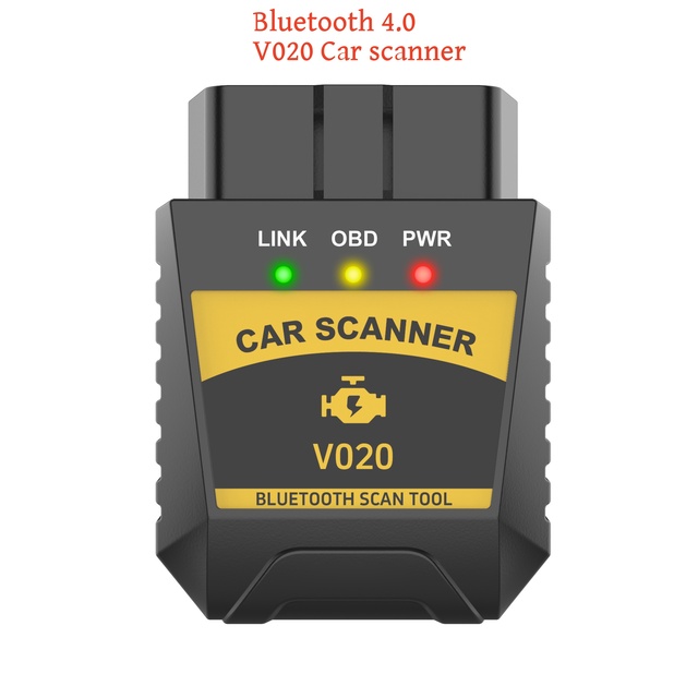 2026 New Product V020 BLE4.0 V1.5 OBD II Troubleshooting Tool ELM327 Scanner Vehicle Fault Code Reader Scan Tools BMW Compatible