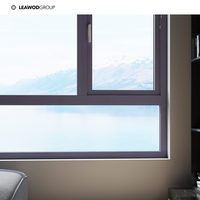 El proyecto de mayor gama: Ventanas de madera maciza con diseño minimalista de esquinas redondeadas, insonorizadas, para sala de estar, villa, dormitorio, apartamento.