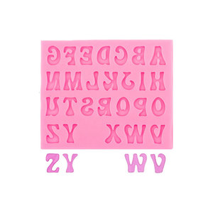 Vente chaude bricolage majuscules minuscules lettres numéro 3D <span class=keywords><strong>Silicone</strong></span> <span class=keywords><strong>moule</strong></span> Fondant <span class=keywords><strong>chocolat</strong></span> cuisson gâteau décorer faire porte-clés moules - Product Image 5