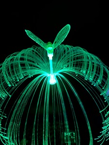 Năng lượng mặt trời Powered <span class=keywords><strong>LED</strong></span> sợi quang Vườn cỏ đèn không thấm nước Bee sứa lấy cảm hứng từ IP65 đánh giá có thể điều chỉnh nhiệt độ màu - Product Image 3