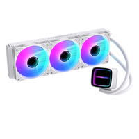 Refroidisseur liquide LOVINGCOOL blanc 240 mm 360 mm, radiateur à eau, ventilateur ARGB, base en cuivre, compatible Intel AMD, pour PC de jeu, prêt à être expédié