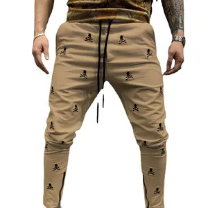 Оптовая продажа, заводская цена, летние новые мужские длинные брюки GOODLEY, повседневные мужские брюки-карандаш с 3D-принтом черепа и костей