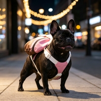 Porte-poitrine en maille respirante, imperméable et réglable, à séchage rapide, avec éléments réfléchissants pour petits chiens, harnais de voyage pour chien