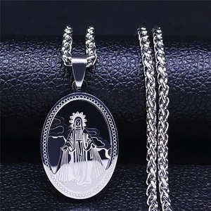 สร้อยคอสแตนเลสสำหรับสุภาพสตรีและสตรี - Product Image 6