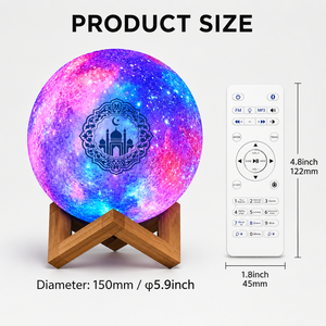 Nouveau design QB512 Haut-parleur numérique Coran Bluetooth Lecteur Coran avec bouton tactile Lampe LED Contrôle par application Mémoire 8 Go Prix usine - Product Image 6