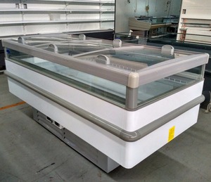 Vitrine Réfrigérée Ouverte pour Viande Congelée de Supermarché 240-392L R290 Double Température à Branchement Direct pour Aliments Frais GEMS 1570-2570mm - Product Image 2